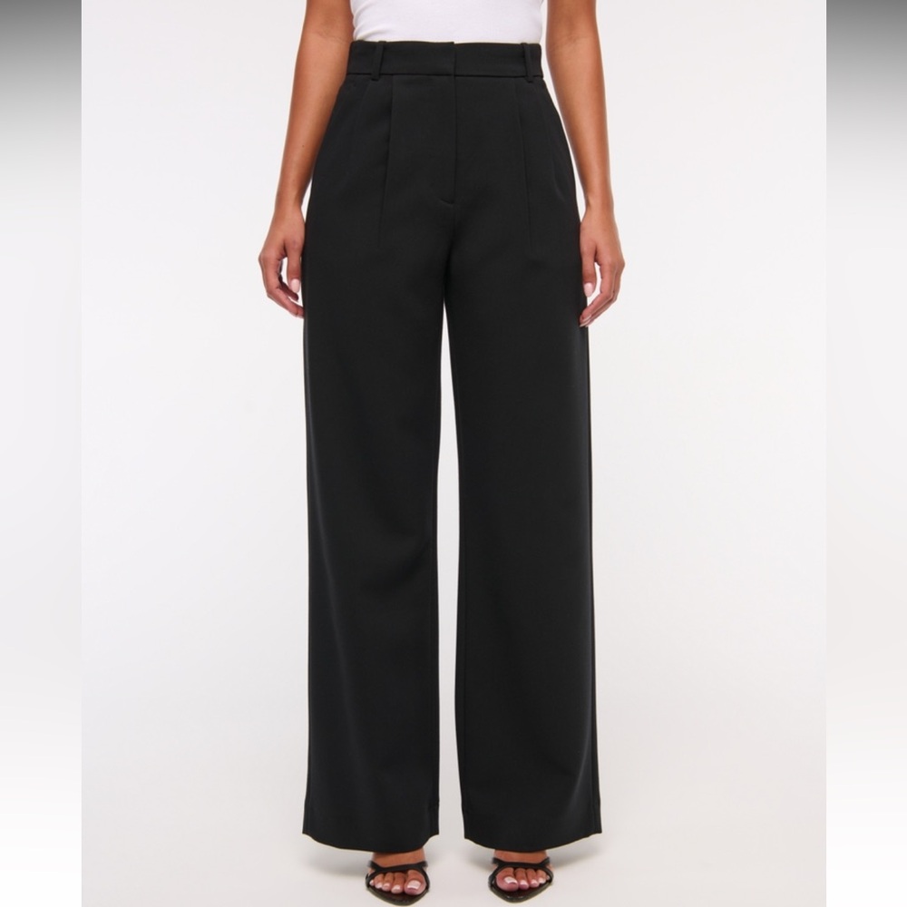 Abercrombie & Fitch Black Wide Leg Pants